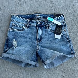 Kut From The Kloth Gidget Roll Cuff Distressed Short